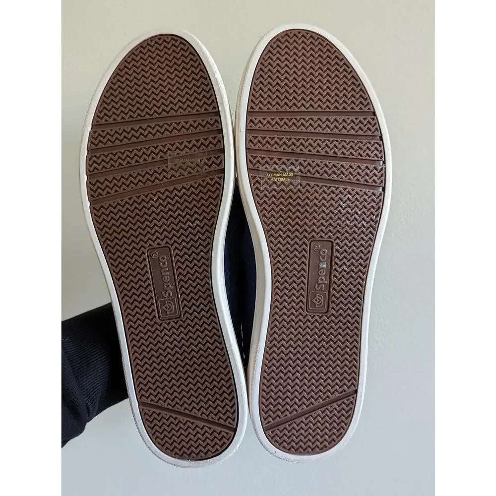 Spenco Mariner Stretch Slip On Loafer Size 11B Navy Knit Sneaker